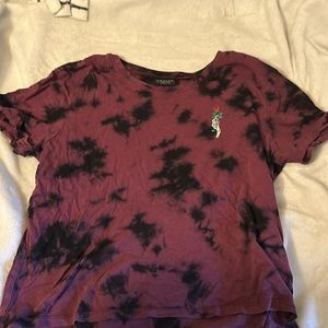 Empire maroon crop top